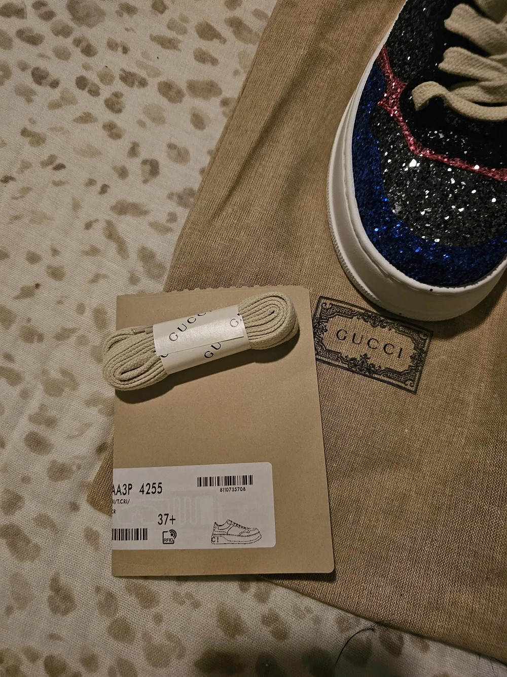 Gucci Glitter Platform Sneakers